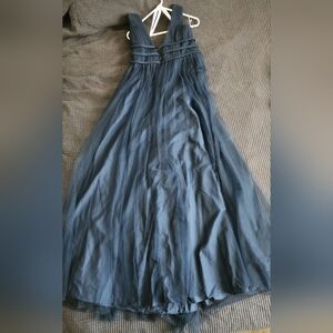BRIDESMAID AZAZI KATANA Elegant Blue Tulle Skirt